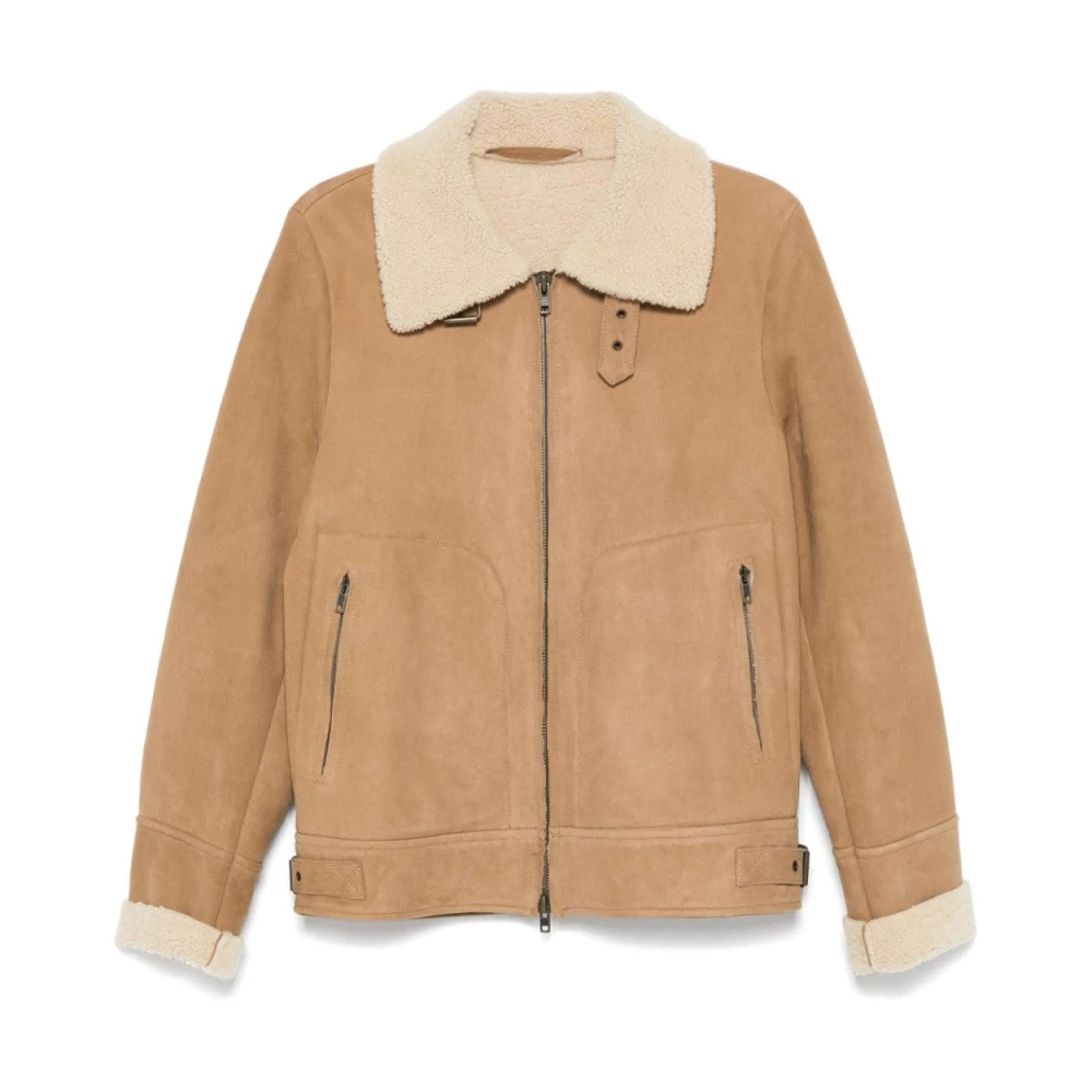 Salvatore Santoro Stijlvolle Jassen Collectie Beige Heren