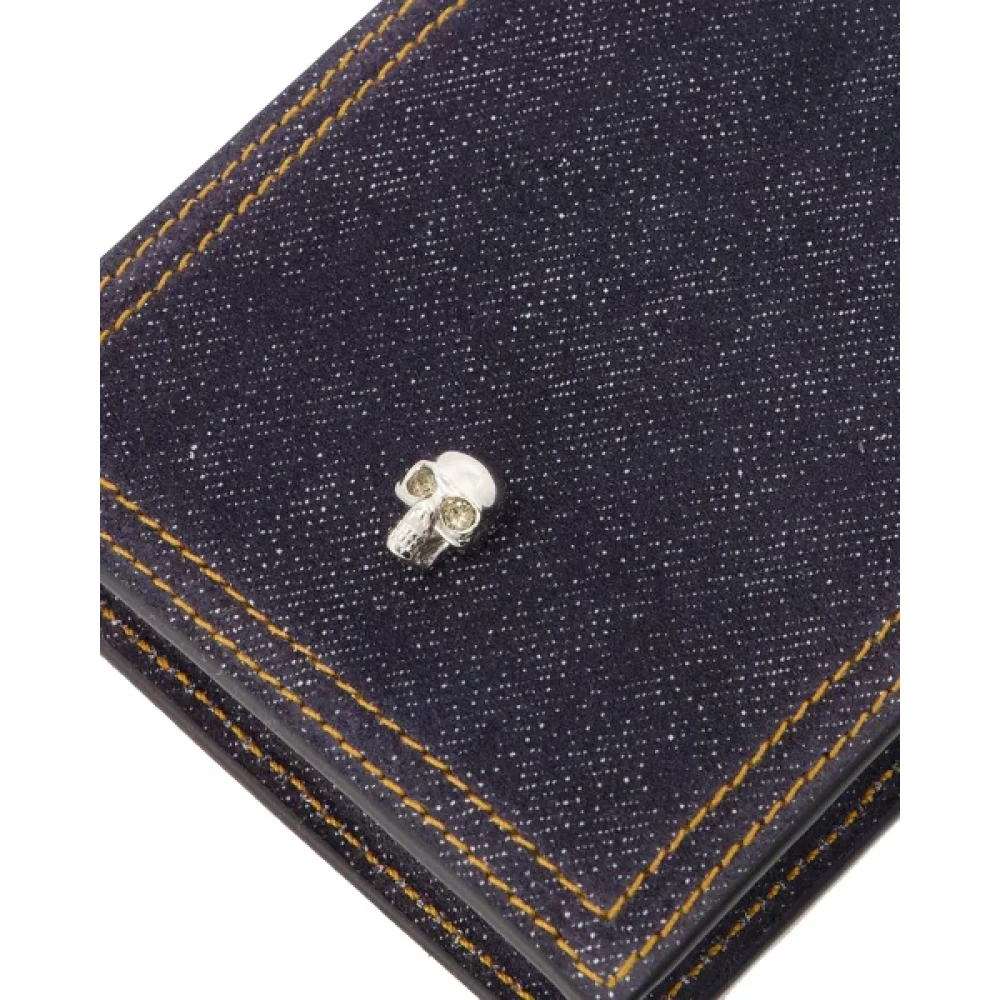 alexander mcqueen Leather scarves Blue Dames