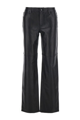 pantalon-en-cuir-noir-straight-leg