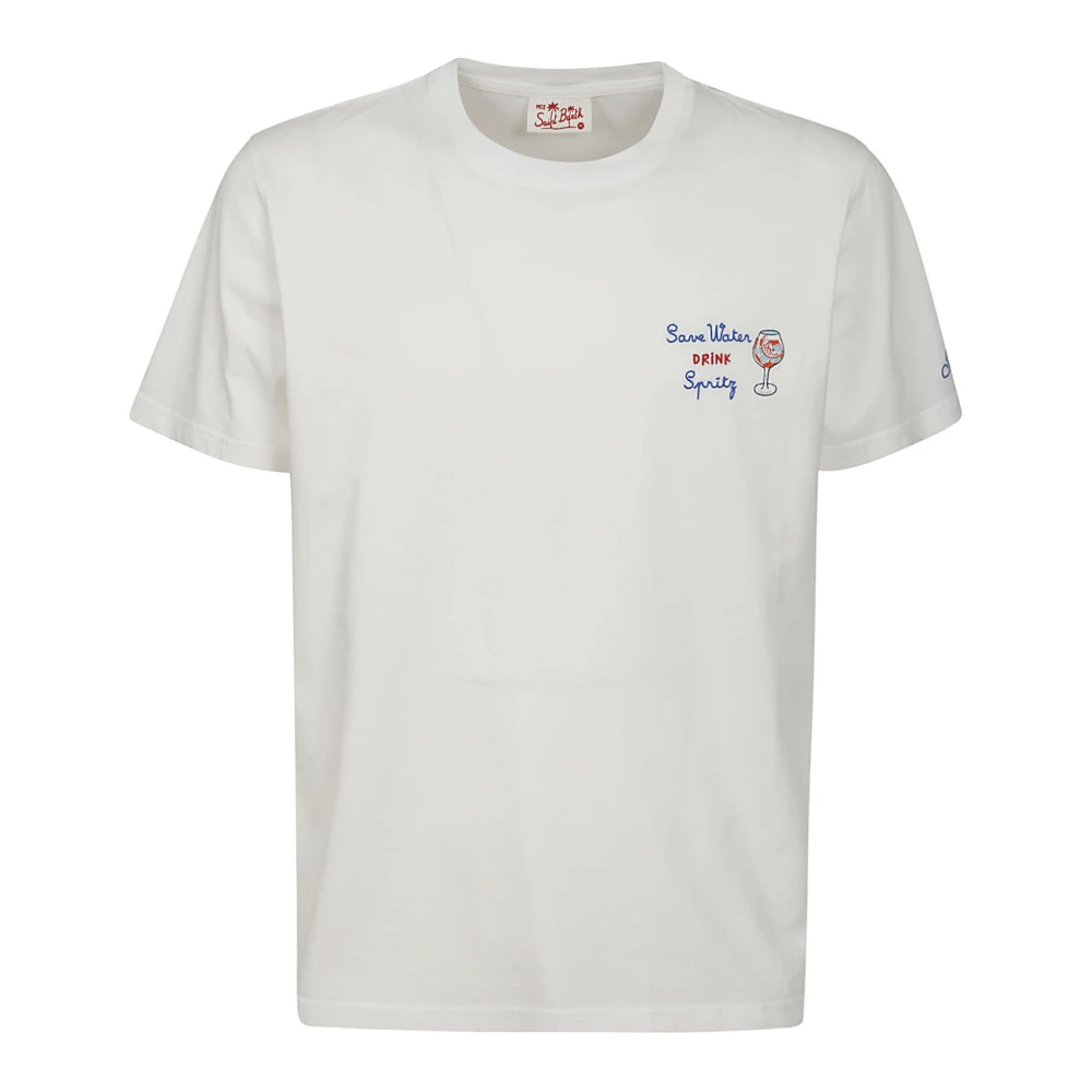 MC2 Saint Barth Portofino Vit Bomull T-shirt med Tryck White, Herr