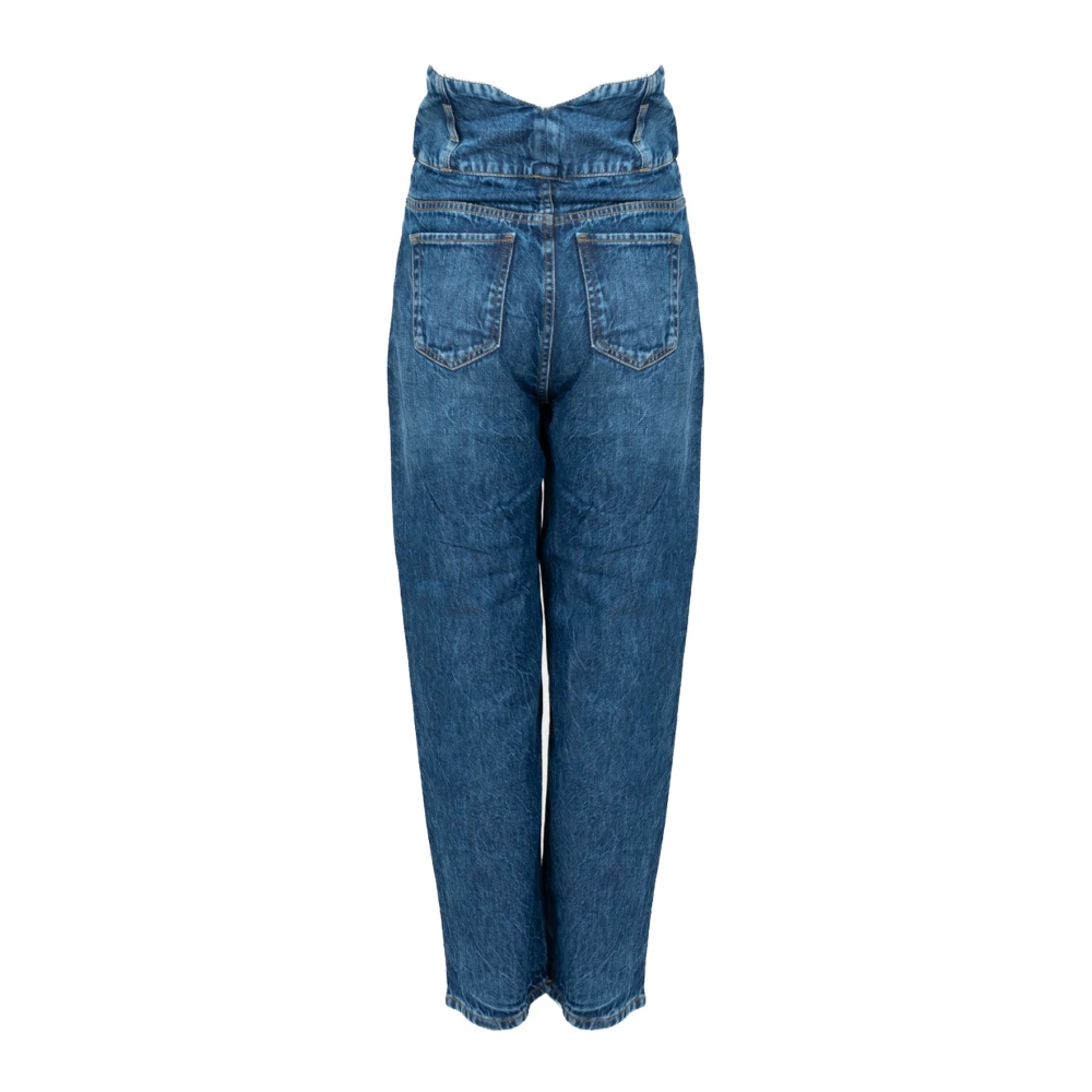 pinko Casual geruite broek Blue Dames