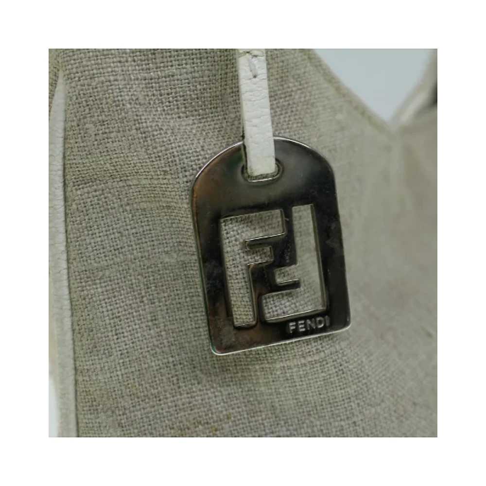 Fendi Vintage Pre-owned Canvas fendi-bags Beige Dames