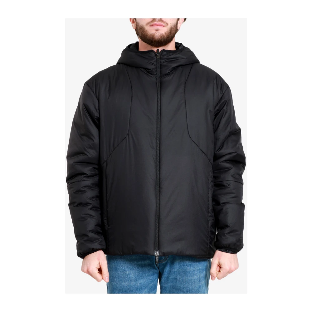 Herno Hooded Jacket met Ritszakken Black Heren