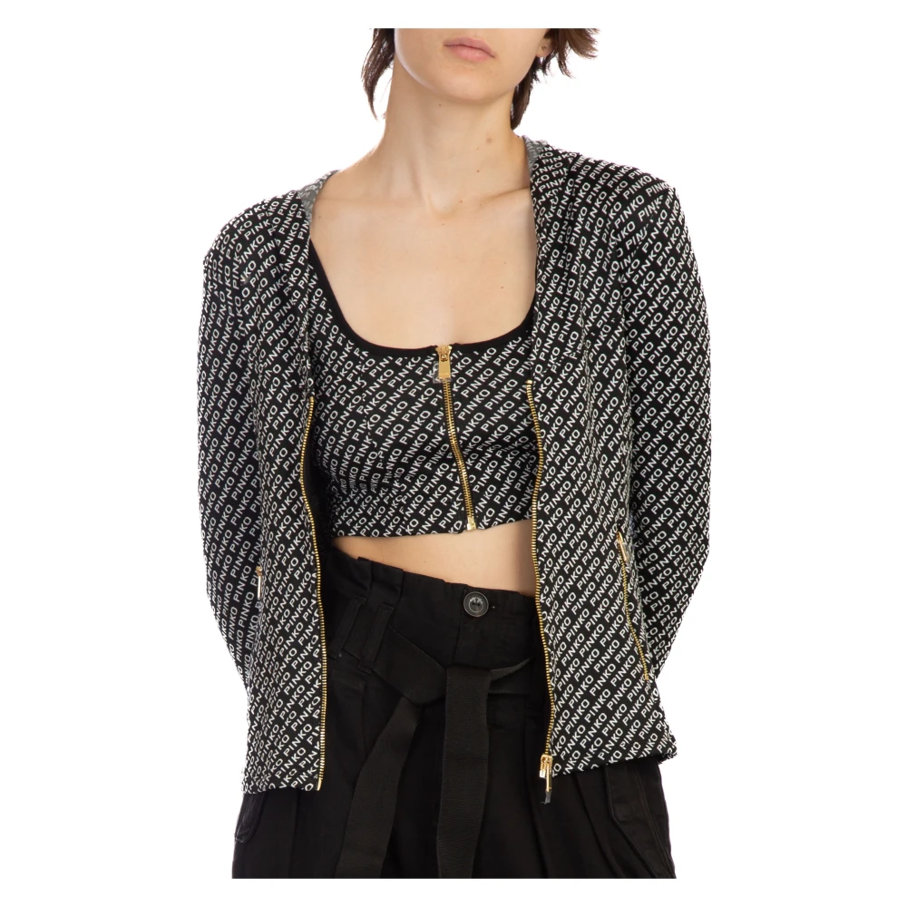 pinko Jacquard Jas Multicolor Dames