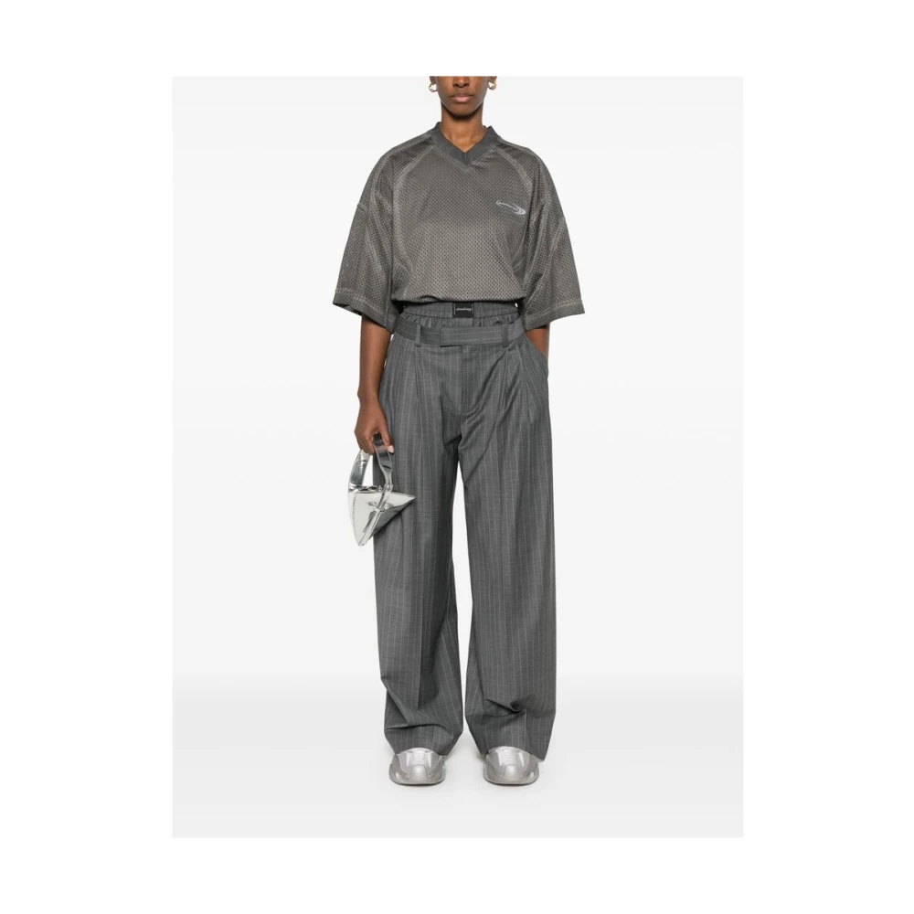 alexander wang Gelaagde Grijze Broek met Zakken Gray Dames