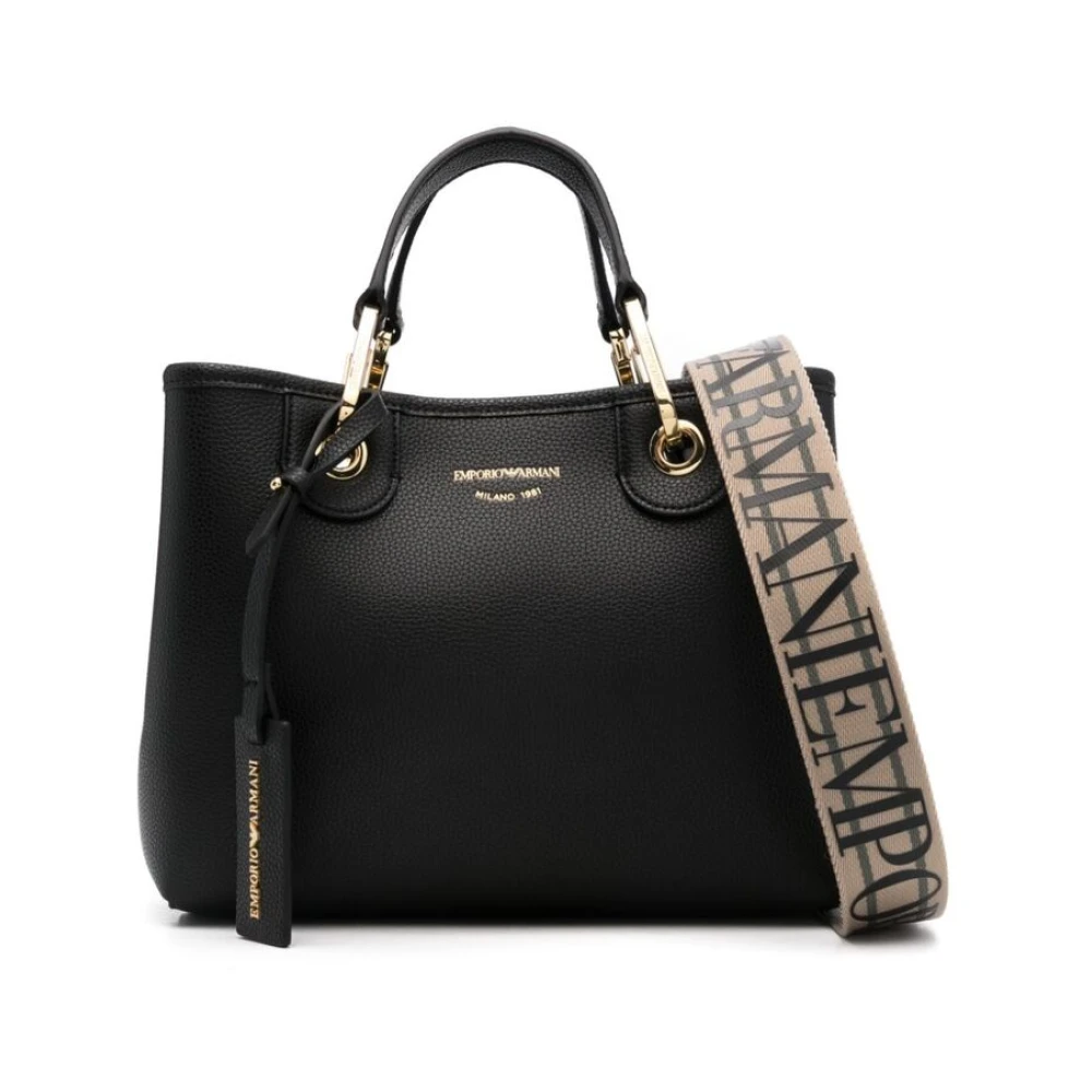 Emporio Armani Zwarte Schoudertas van Kunstleer Black Dames