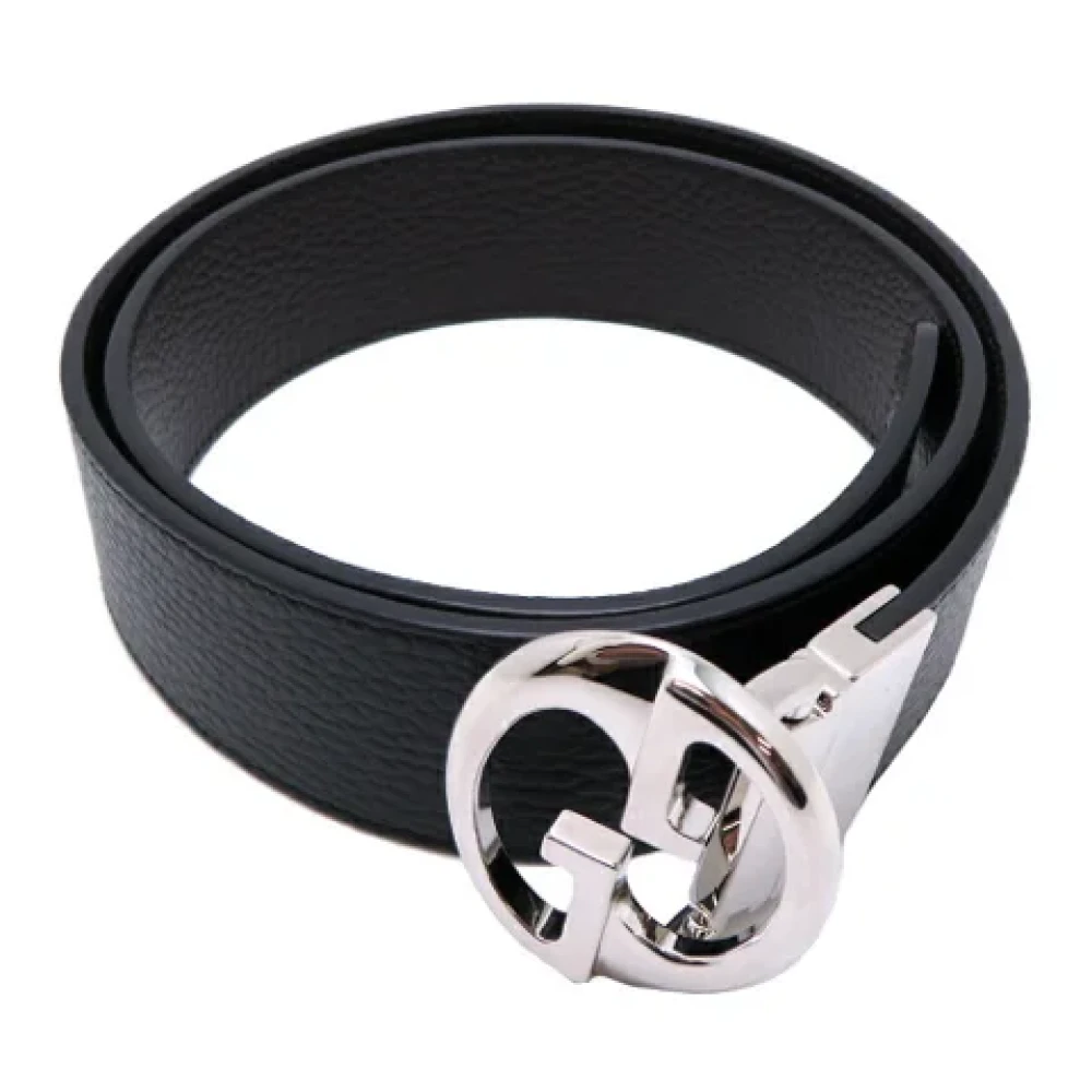 Gucci Vintage Pre-owned Leather belts Black Dames