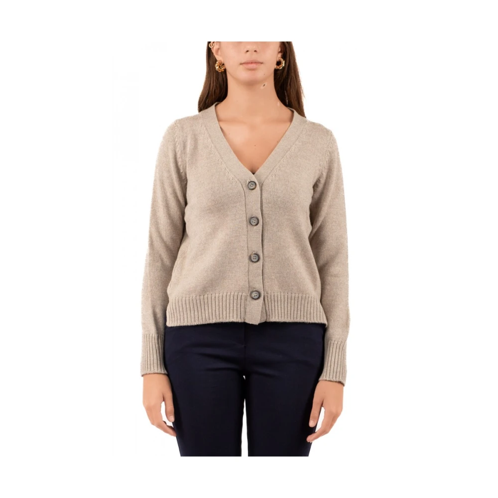 Gran Sasso Cardigan Sweater Brown Dames