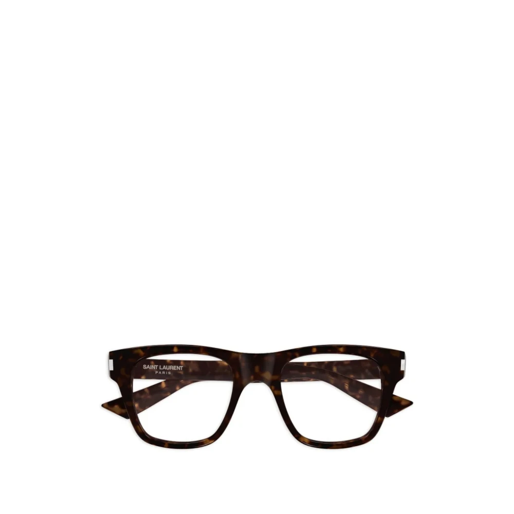 Saint Laurent Men's Brown Glasses, 52 Mm, Square-Frame Glasses
