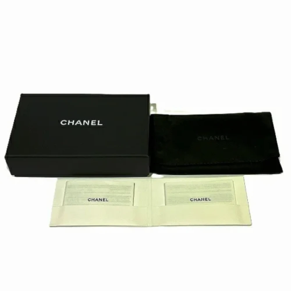 Chanel Vintage Pre-owned Leather home-office Black Dames