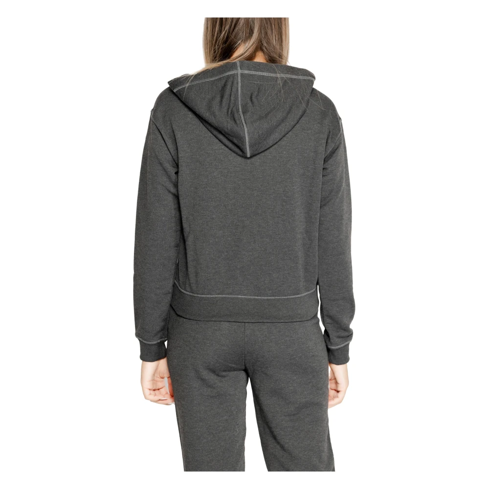 Calvin Klein Grijze Hoodie Met Rits Dames Gray Dames