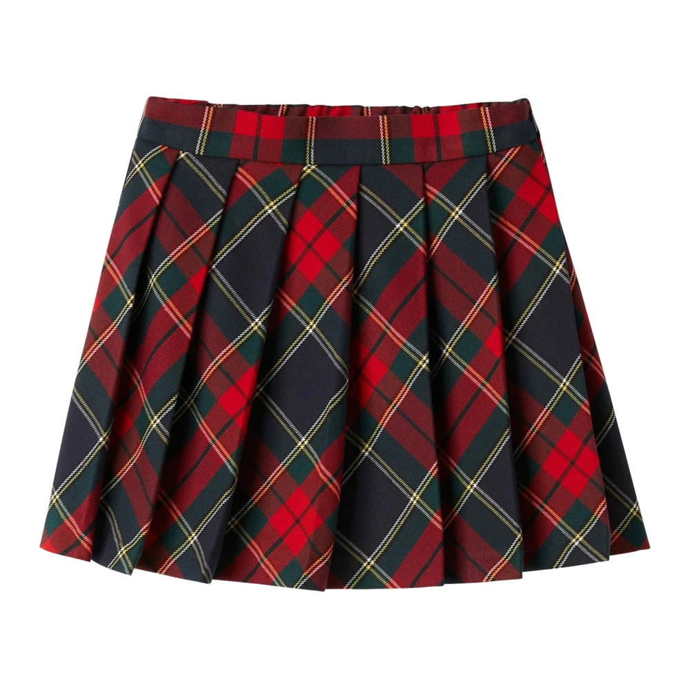 Il Gufo Girls Multicolor Tartan Skirt In Viscose Blend - Kids Skirts - 6 Y - Kids