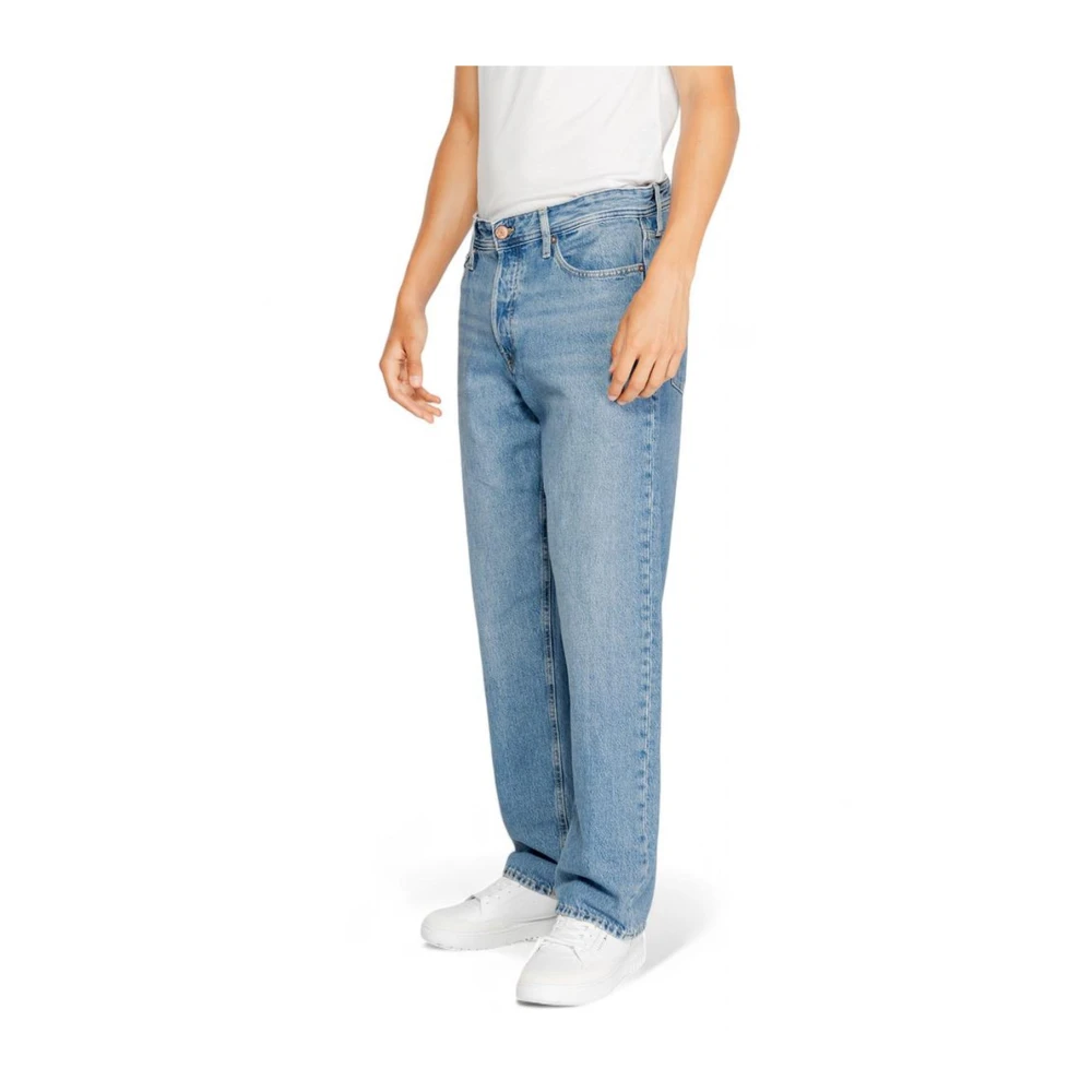 jack & jones Blauwe Katoenen Denim Jeans Heren Herfst Winter Blue Heren