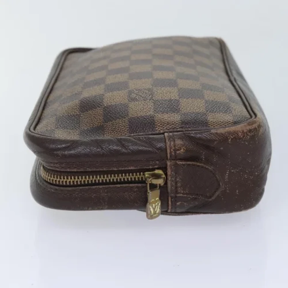 Louis Vuitton Vintage Pre-owned Canvas clutches Brown Dames