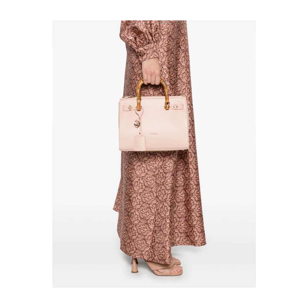 Liu Jo Blush Beige Top Zip Tas Pink Dames
