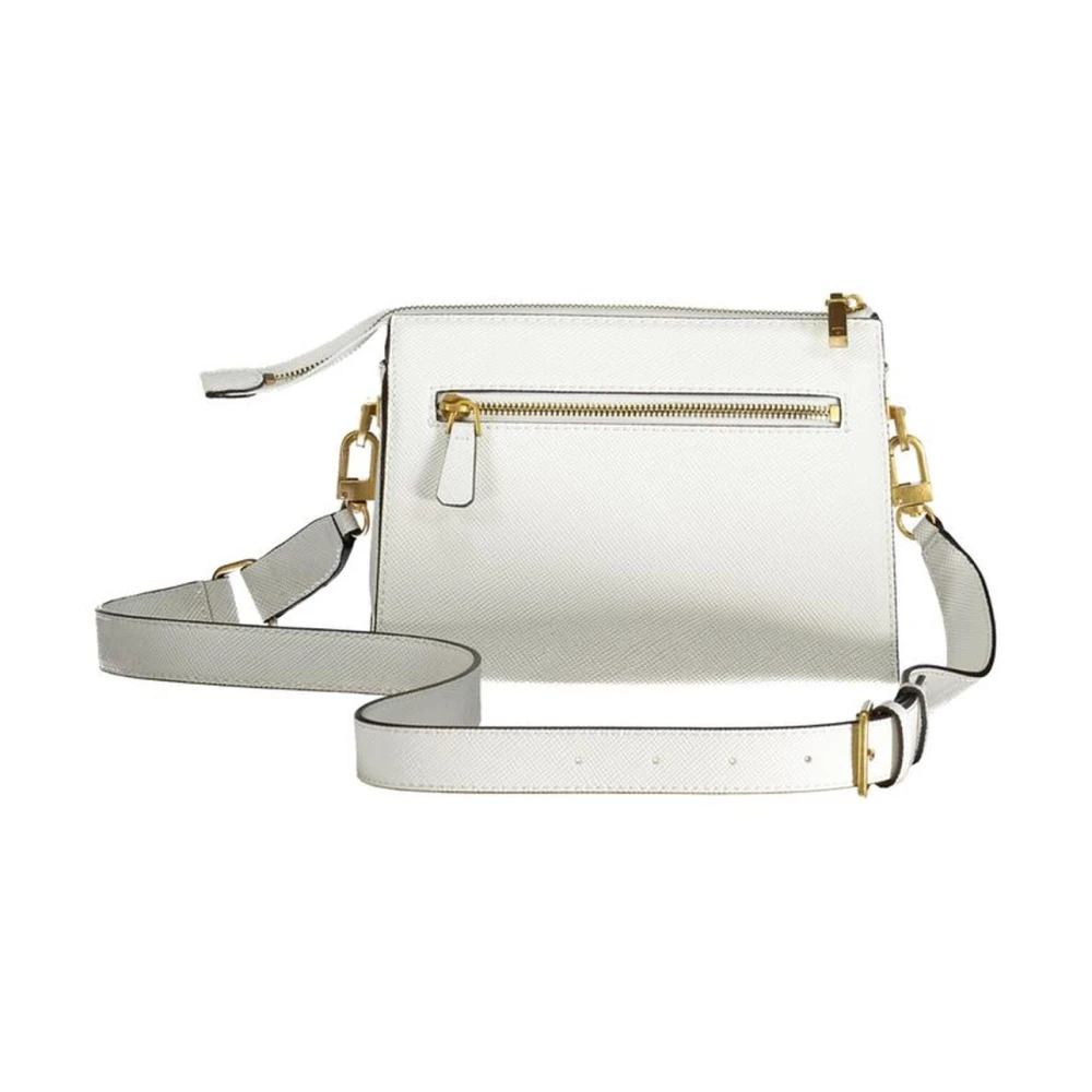 Guess Witte Handtas met Meerdere Compartimenten White Dames