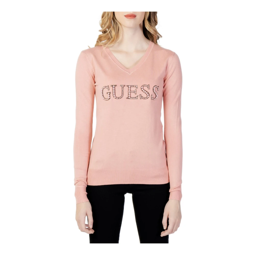 Knitwear > V-neck Knitwear - - Guess - Modalova