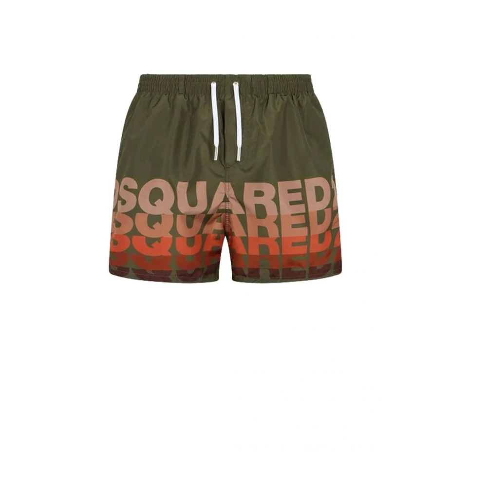 Dsquared2 Men's Green Beachwear, 2XL, Beachwear
