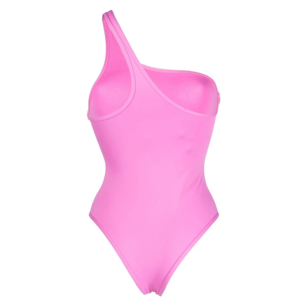 The Attico Hot Pink One-Shoulder Strandkleding Pink Dames
