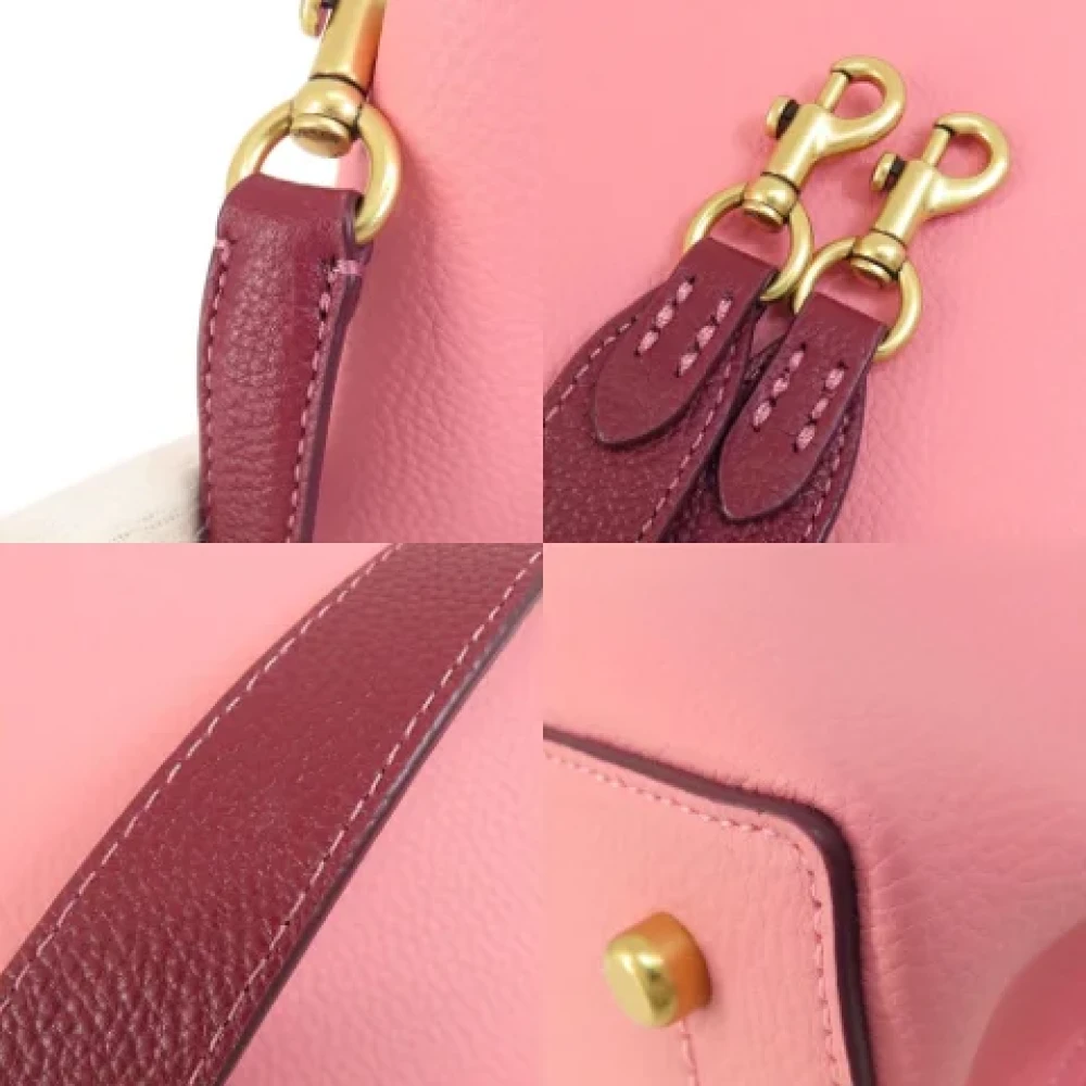 Coach Pre-owned Fabric handbags Pink Dames