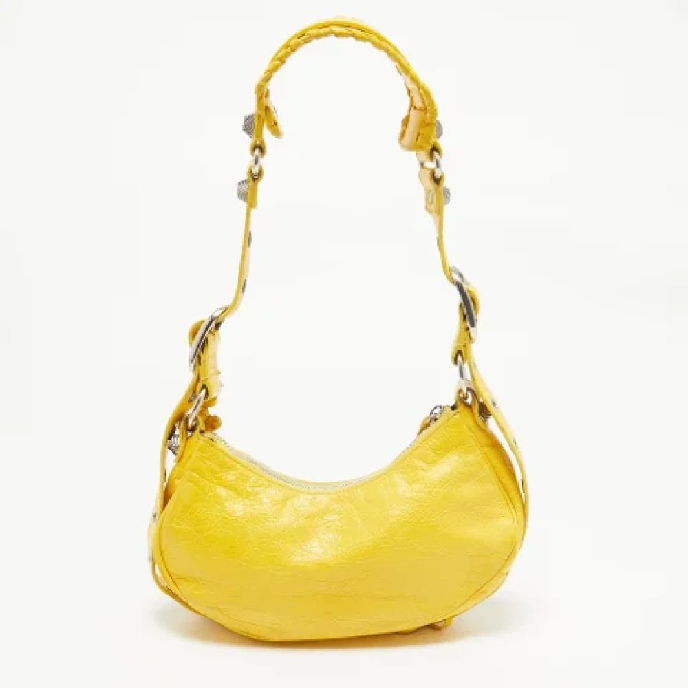 Balenciaga Vintage Pre-owned Leather balenciaga-bags Yellow Dames