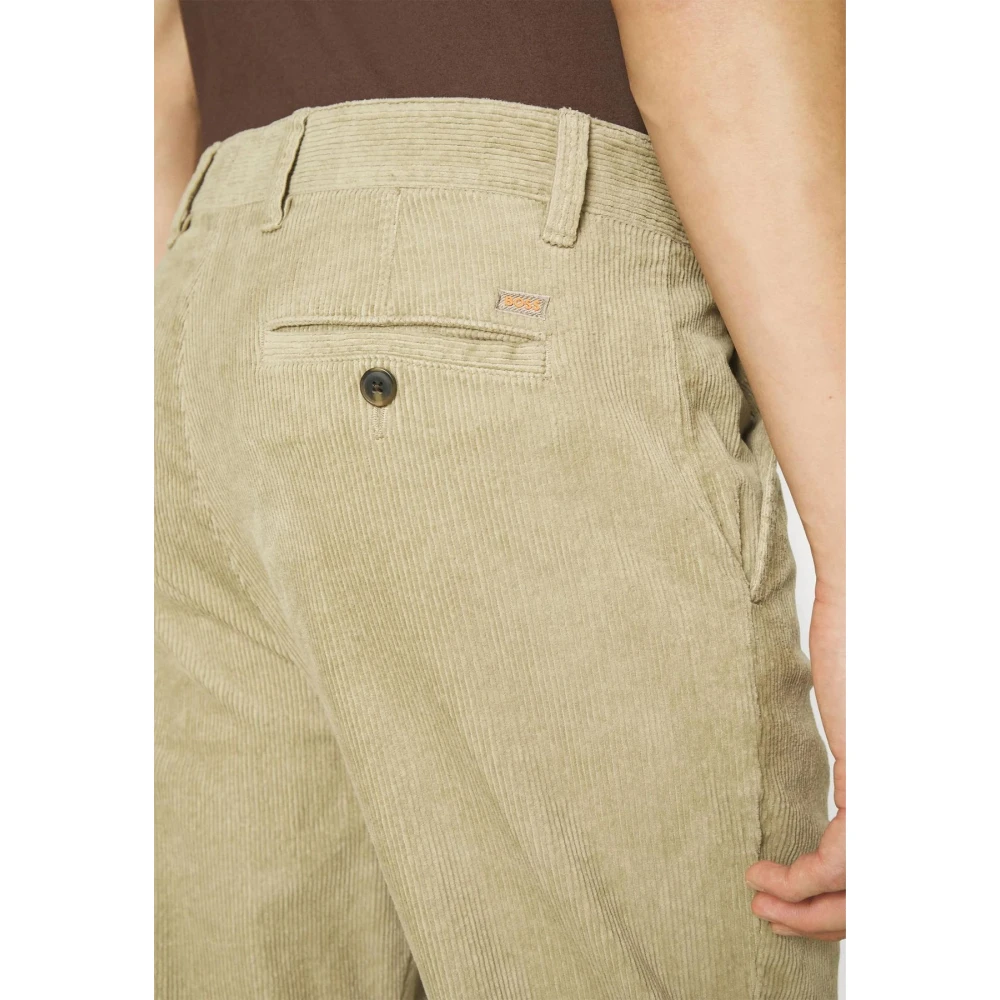 Hugo Boss Heren Casual Broek Statum-2-Z Beige Heren