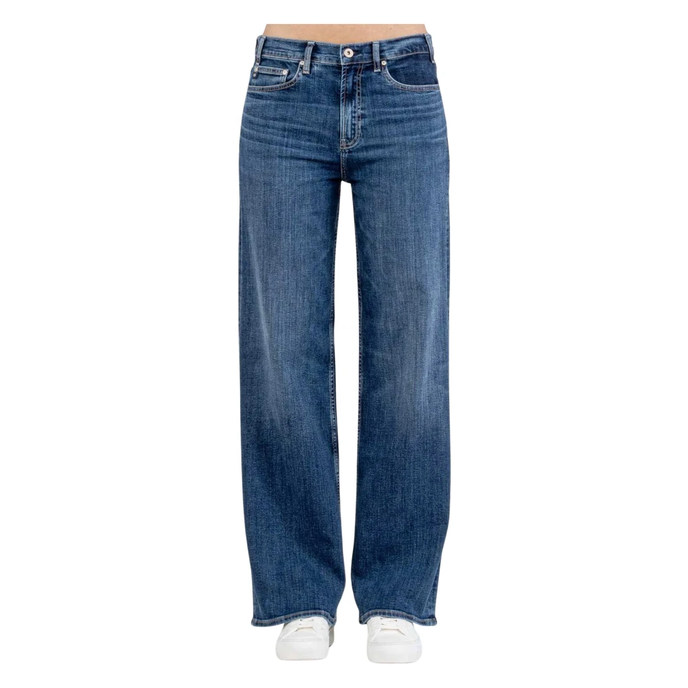 Adriano goldschmied Stijlvolle Baggy Jeans voor Mannen Blue Dames