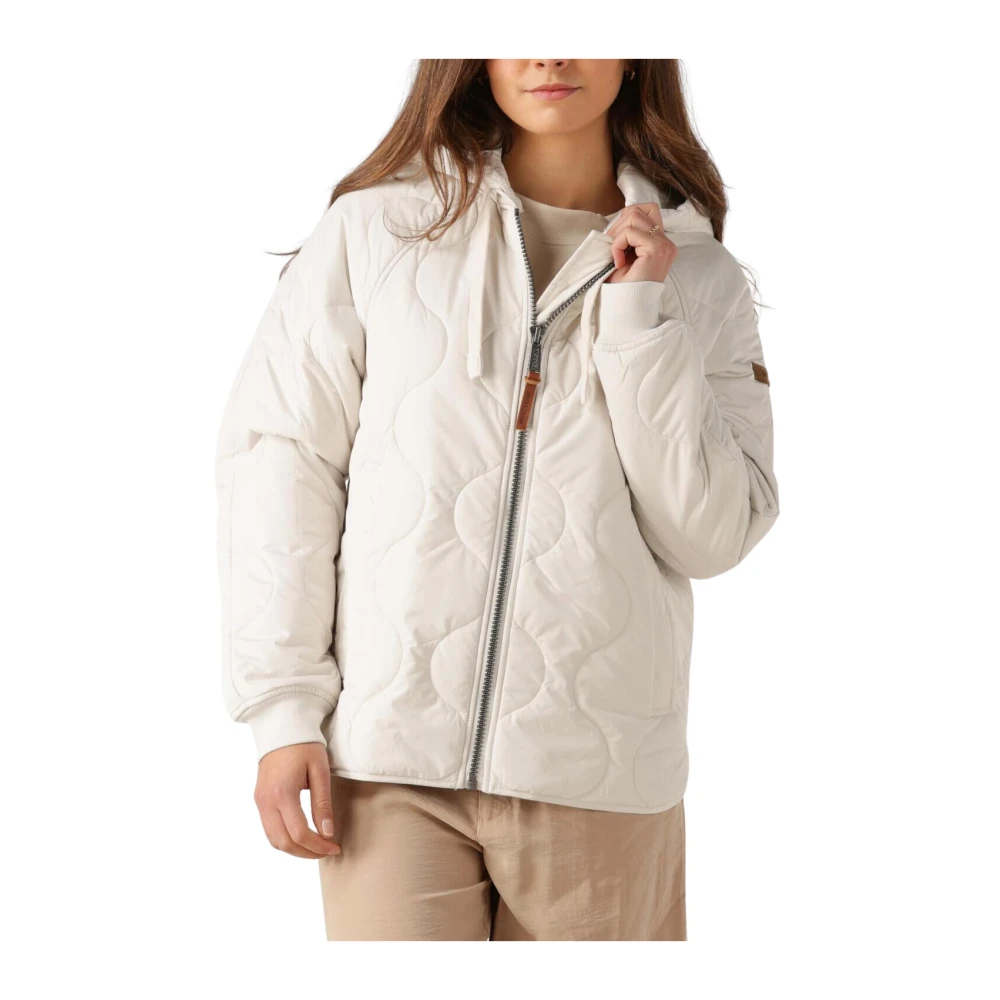 Moscow Gewatteerde Jas Swagsshort White Dames