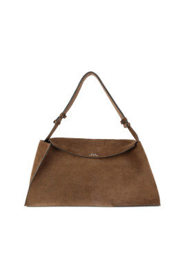 brown-suede-foldover-top-handle-bag