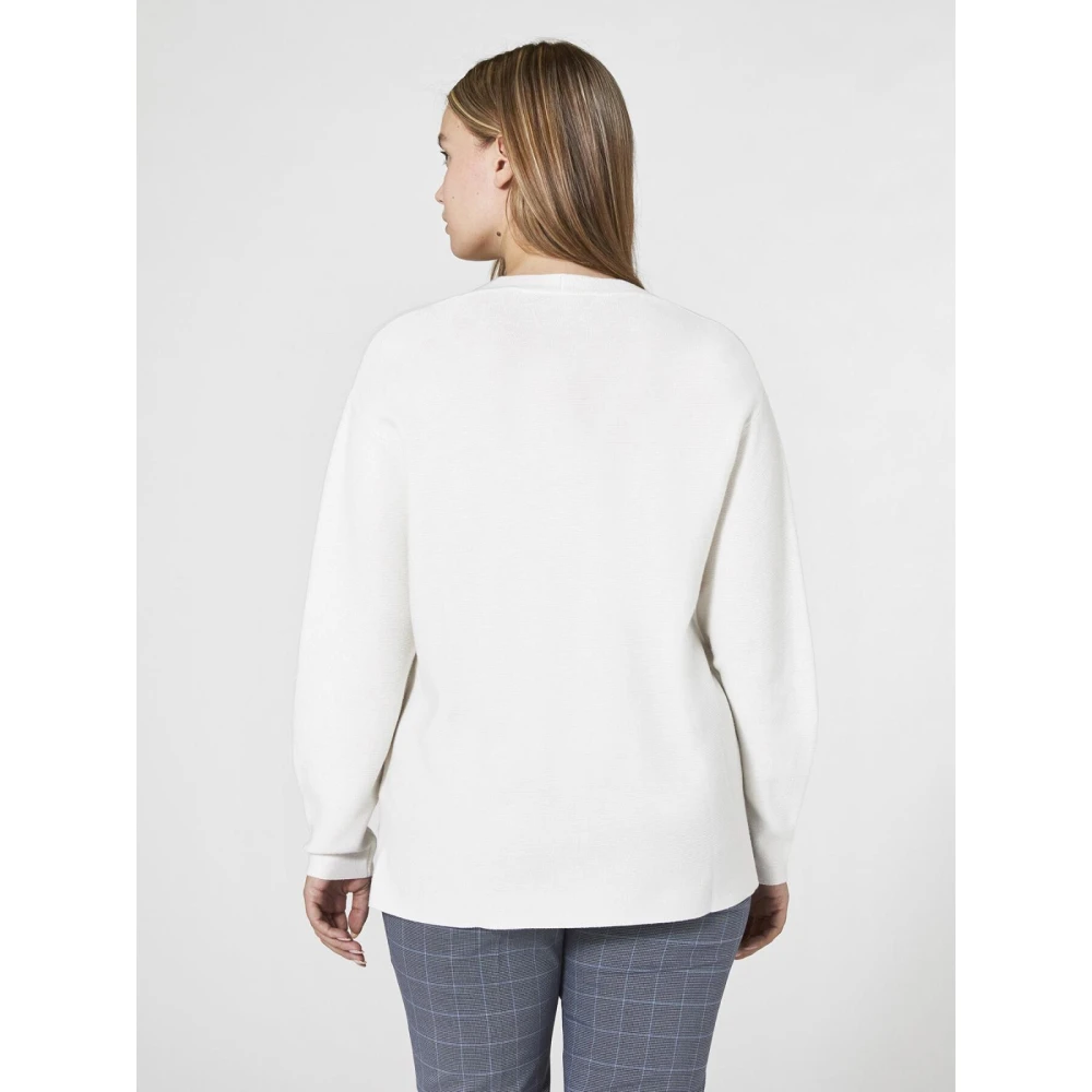Elena Mirò V-Hals Trui White Dames