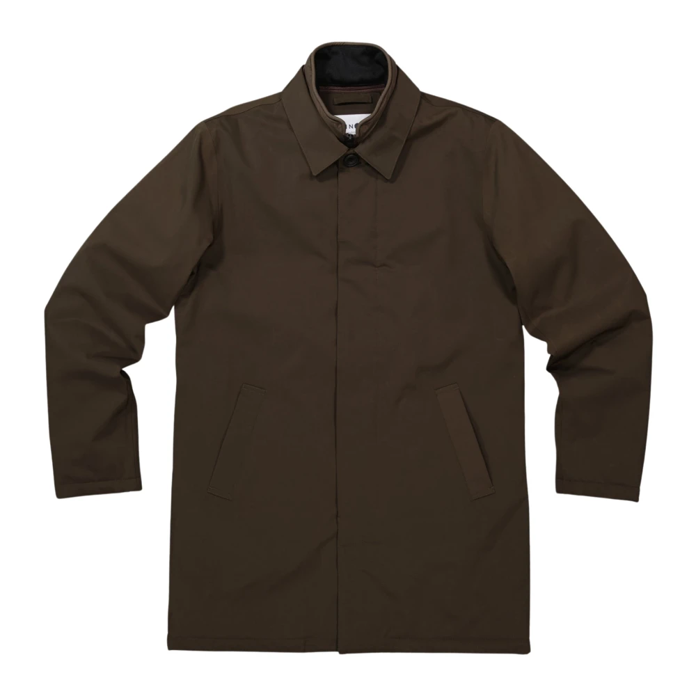 Nn07 Waterdichte Ademende Trenchcoat met Isolatie Brown Heren