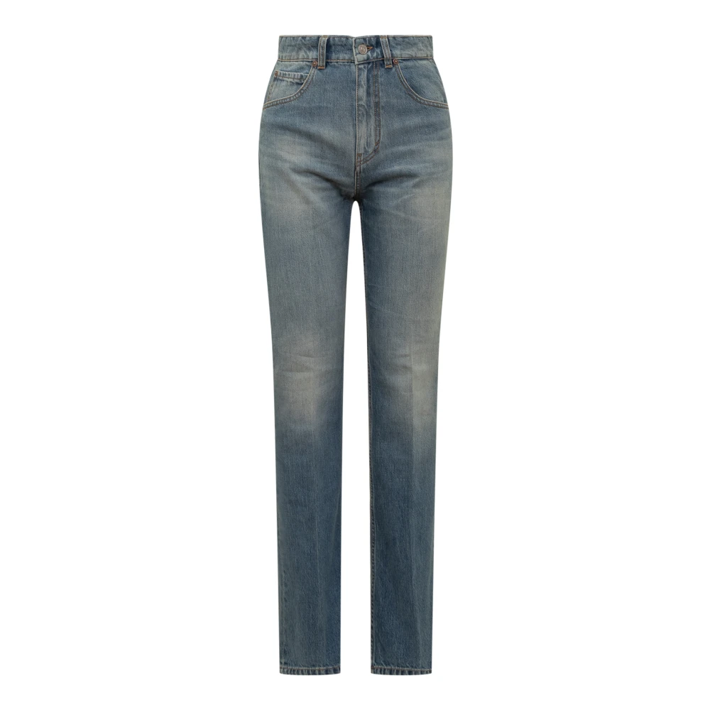 Victoria Beckham Skinny Trousers Blue Dames