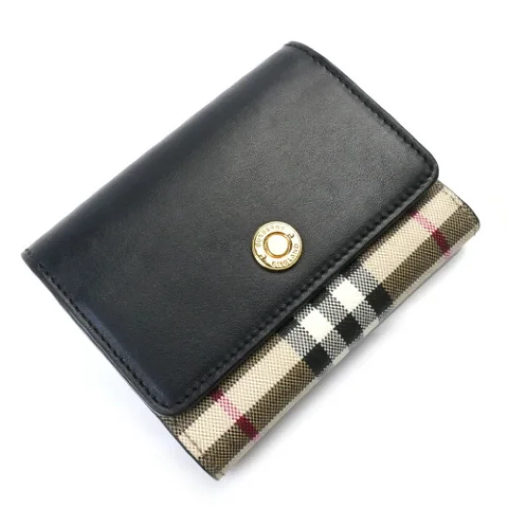 Burberry Vintage Pre-owned Leather wallets Beige Dames