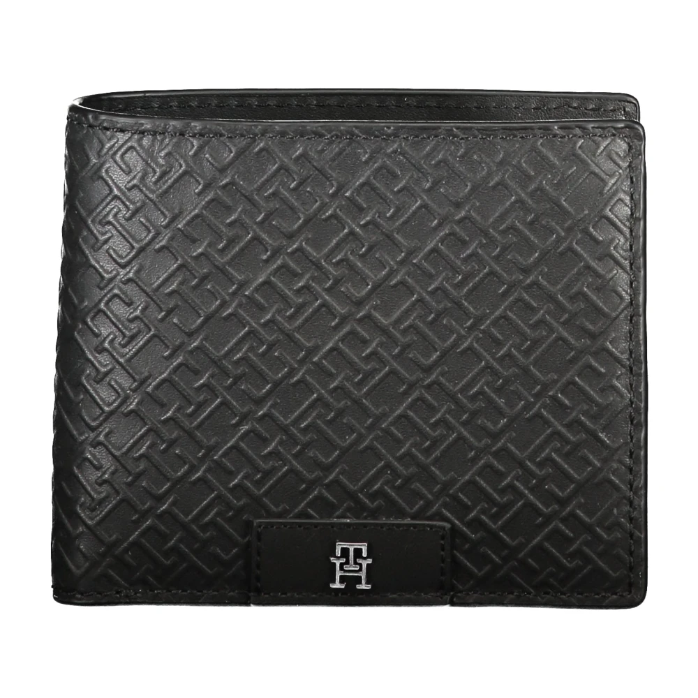 Tommy Hilfiger Heren Portemonnee Zwart Contrast Logo Black Heren