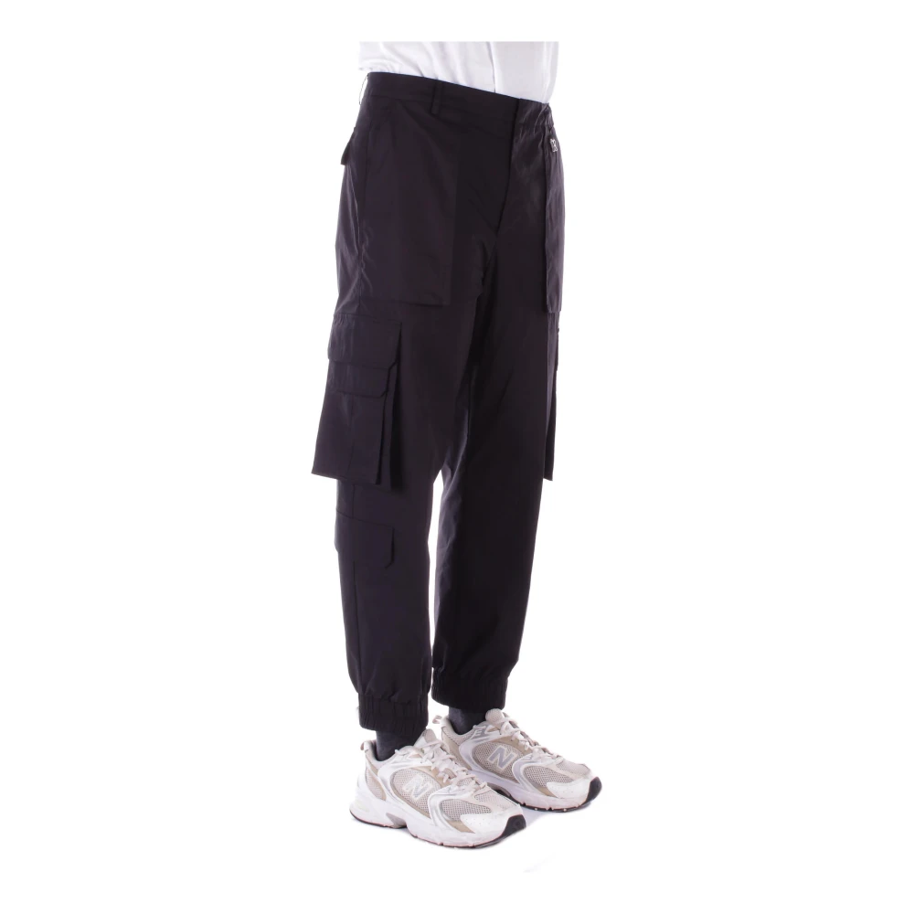 John Richmond Zwarte Logo Voorrits Broek Black Heren