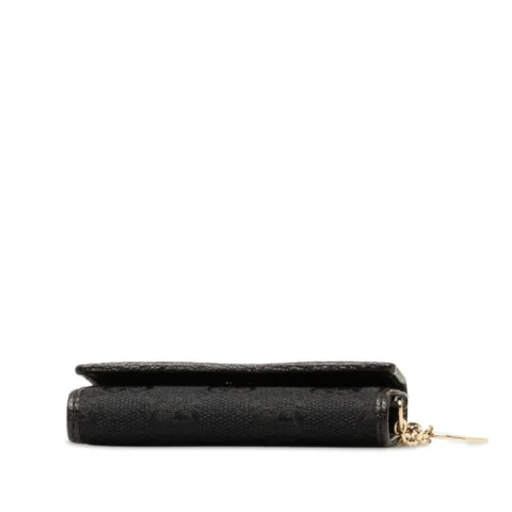Gucci Vintage Pre-owned Canvas wallets Black Dames