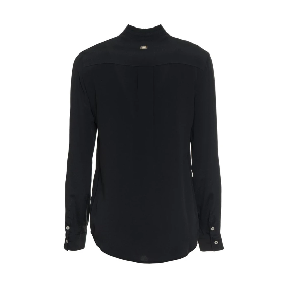Harmont & Blaine Eerste Blauwe High Neck Ruffle Black Dames