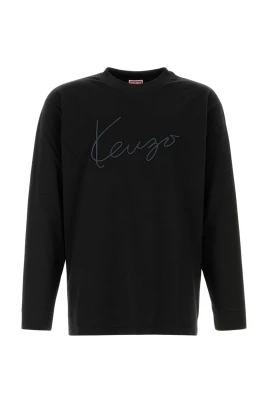 Signatur broderad långärmad t-shirt