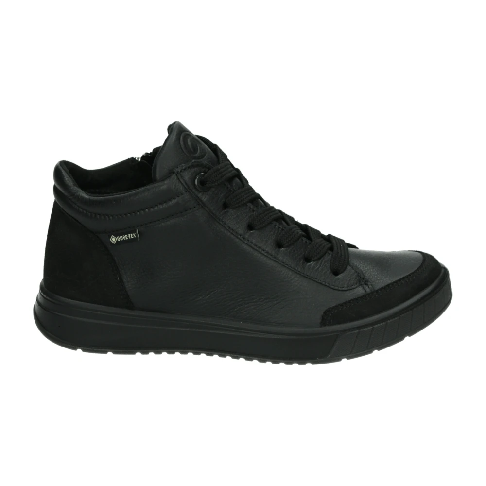 ara Sportieve Zwarte Leren Sneakers Dames Schoenen