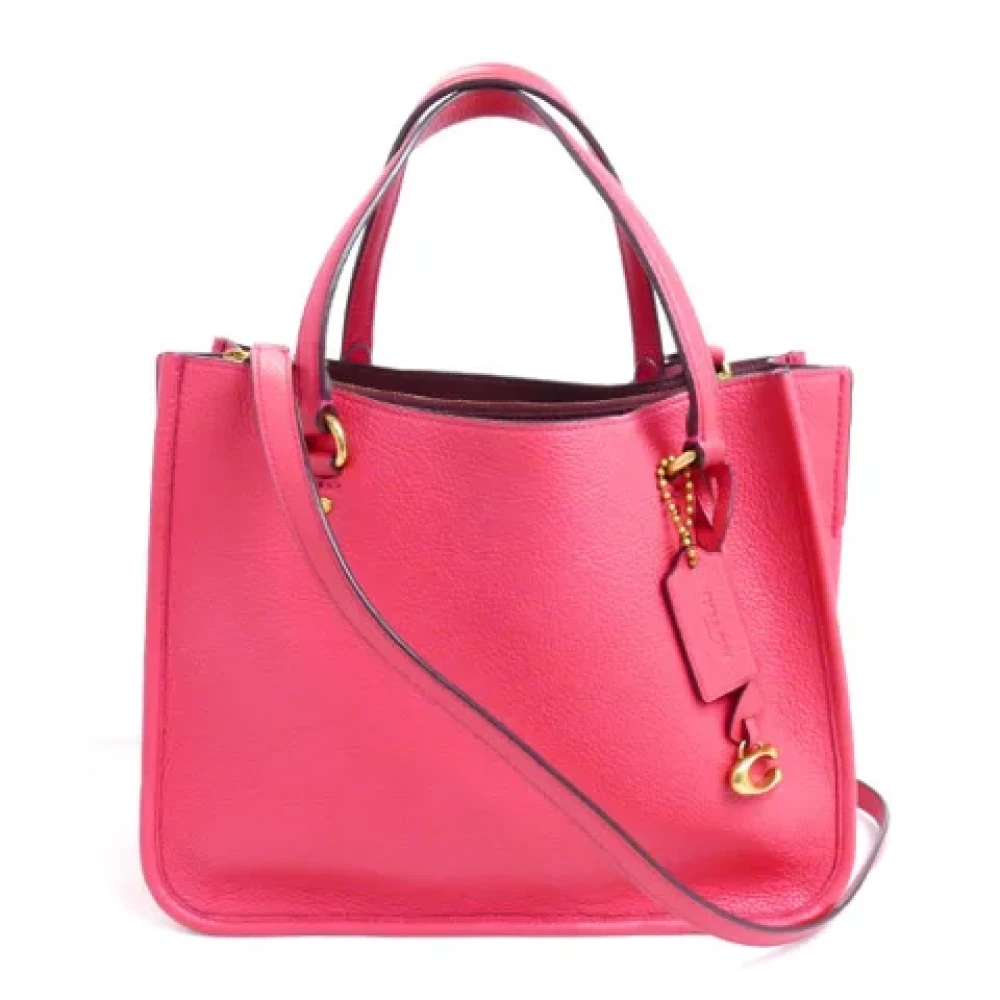 Coach Pre-owned Leather handbags Pink Dames