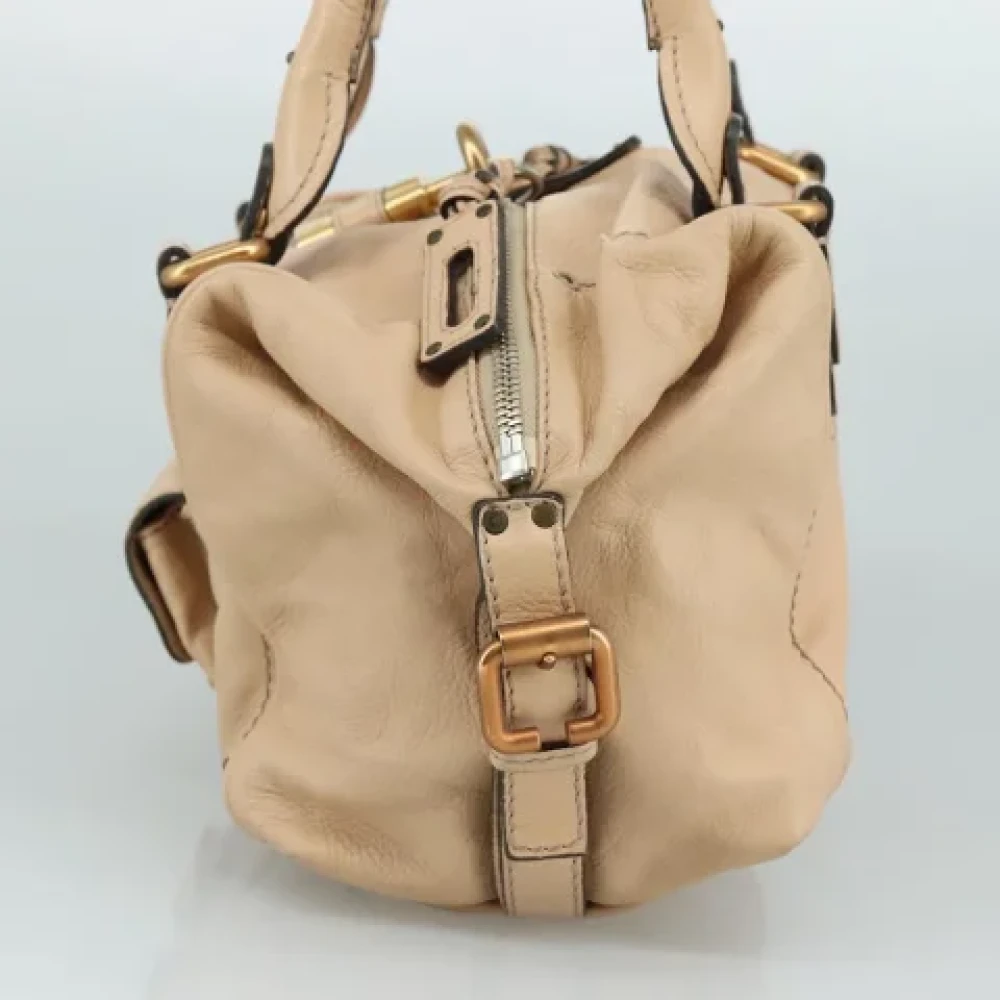 Chloé Pre-owned Leather handbags Beige Dames