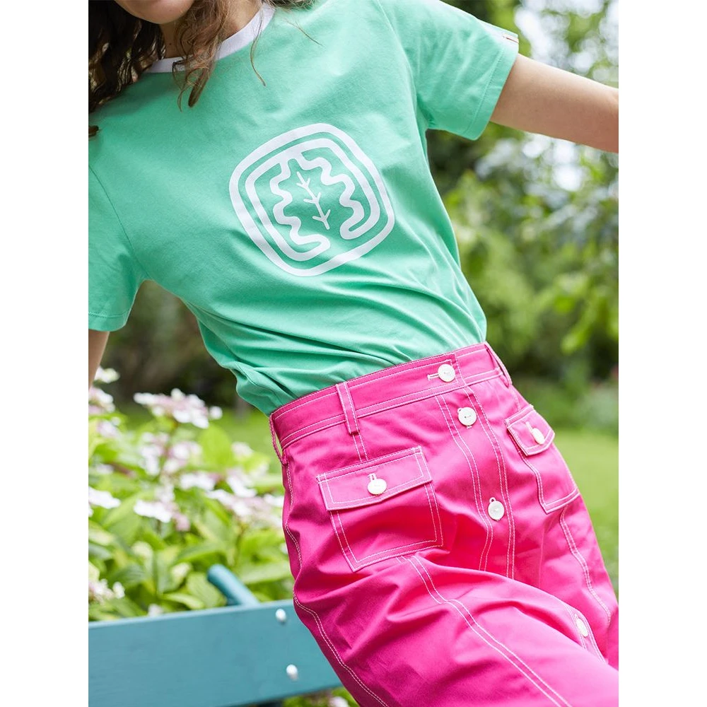 Ines De La Fressange Paris Iconische Groene Ronde Hals T-shirt Green Dames