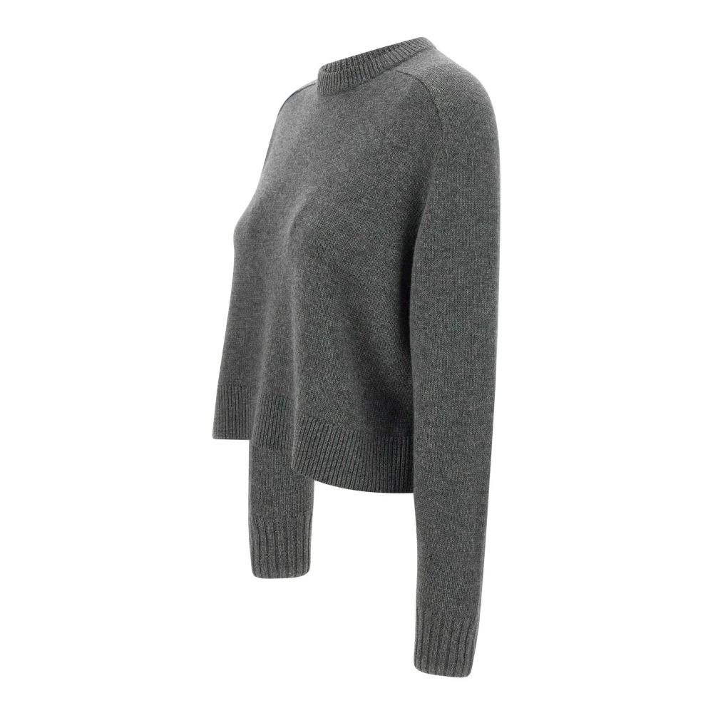 Theory Kasjmier Crew Neck Sweater Grijs Gray Dames
