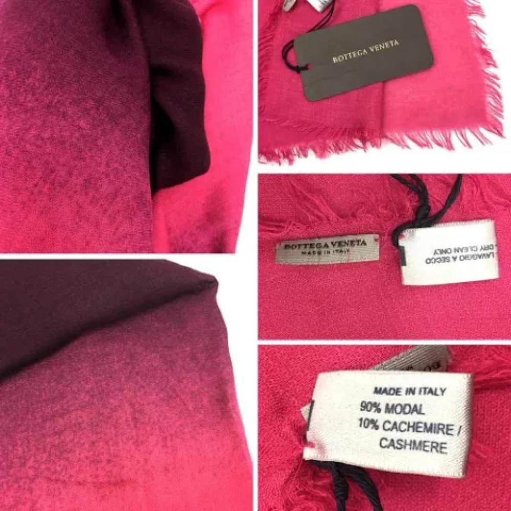 Bottega Veneta Vintage Pre-owned Fabric scarves Pink Dames