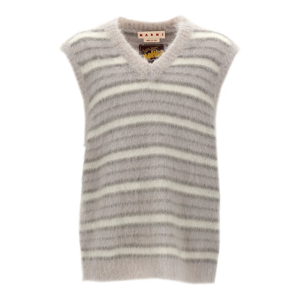 Marni Men's Gray Fuzzy Wuzzy Vest