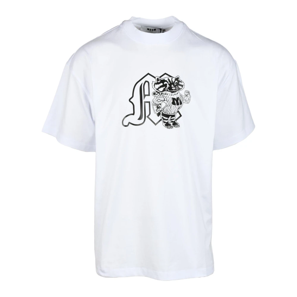 Msgm - Tops > T-Shirts - White - Msgm - Modalova