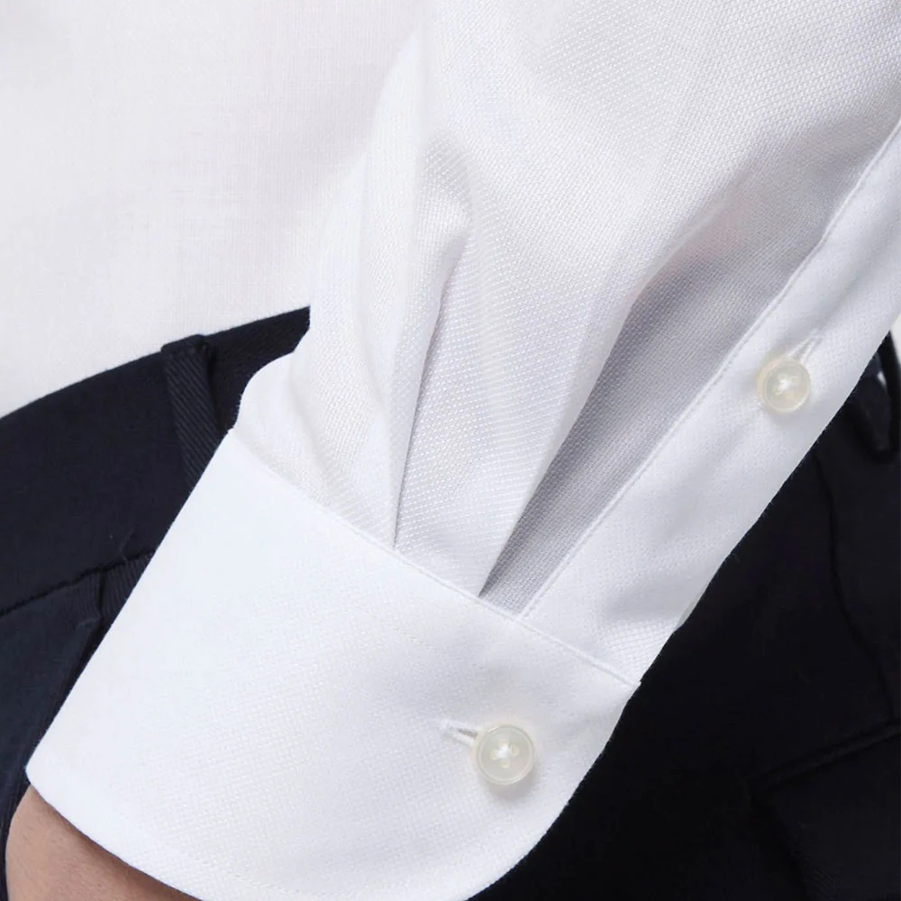 Xacus Reis Shirt Evolution Fit Wit White Heren