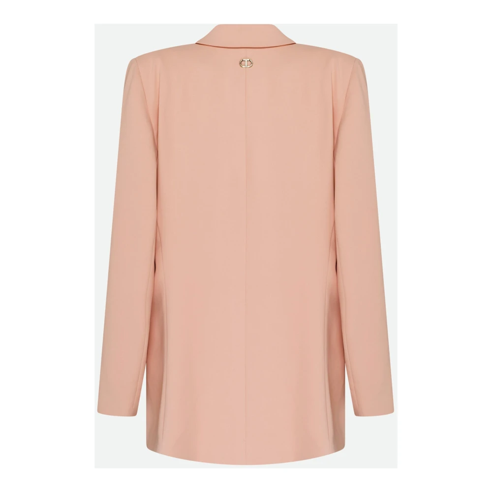 Twinset Roze Blazer met Knoopsluiting Pink Dames