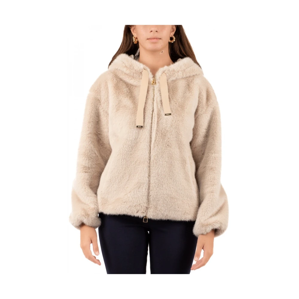 Herno Nep Bontjas voor Vrouwen Beige Dames
