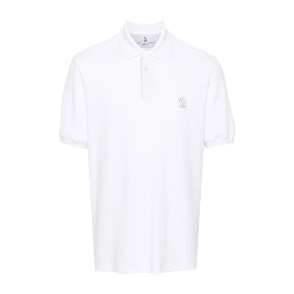 BRUNELLO CUCINELLI Stijlvolle T-shirts en Polos White Heren